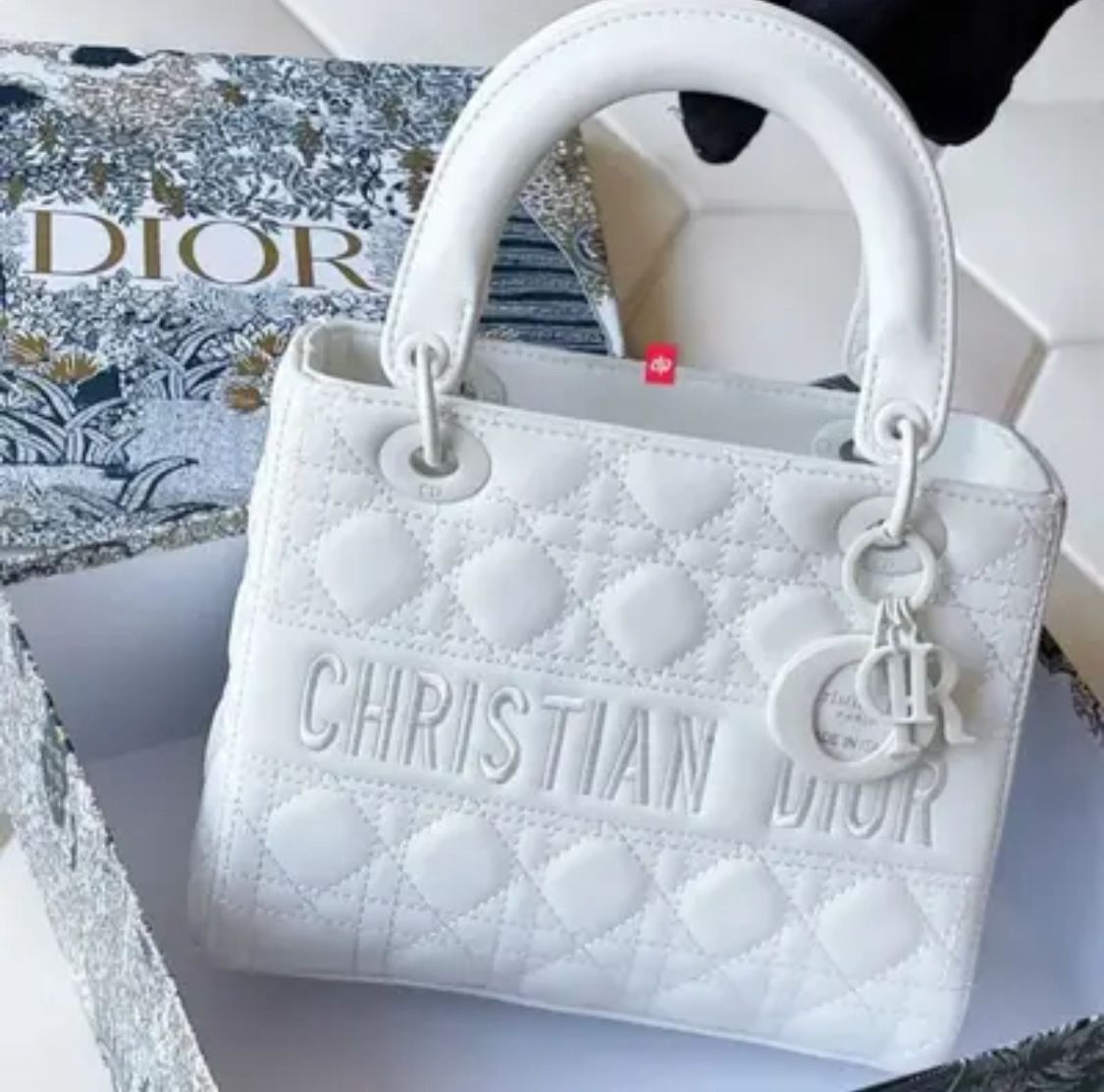 Dior Lady D-Lite Mini Tote – Caramel Beige