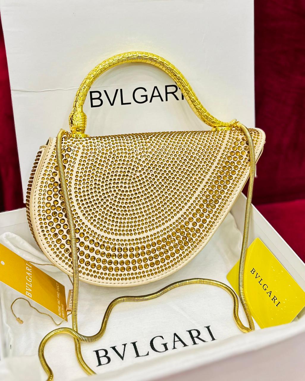 BVLGARI-Inspired “Fancel” Chain Shoulder Bag